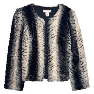 BAND OF GYPSIES SOFT FAUX FUR JACKET MOB WIFE FESTIVAL LUXURY STREETSTYLE MEDIUM